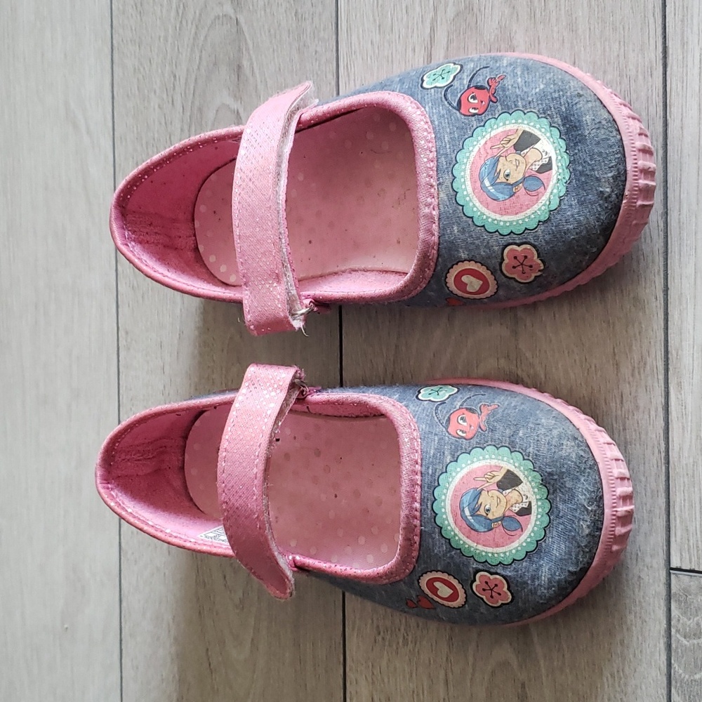 3/$25 Miraculous canvas Mary Jane shoes (size EU 28)